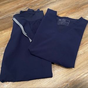 Figs xs/xsp navy blue set